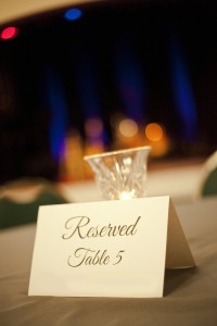 Seating Chart at Catered Party